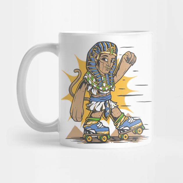 Roller Skating Sphinx // Funny They See Me Rollin by SLAG_Creative